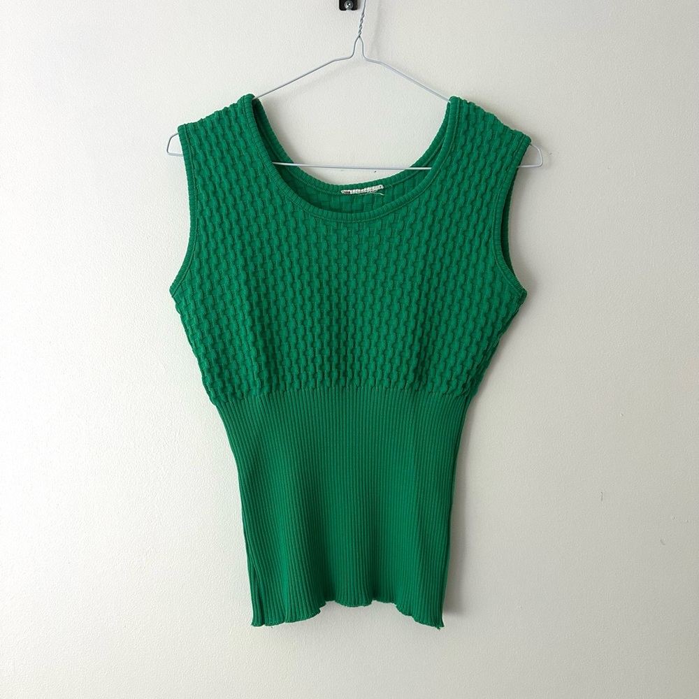 Vintage Green Sleeveless Top